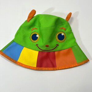 Melissa‎ & Doug Sunny Patch Toddler Green Bucket Hat OS Bug Rainbow